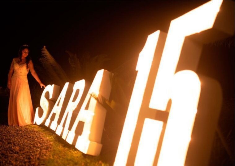 NÚMEROS GIGANTES CON LUCES MEDELLÍN